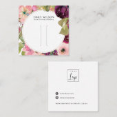 CARTE D'AFFICHAGE DE LA CLIP FLEURIE DE CHEVEUX BR (Devant / Derrière)