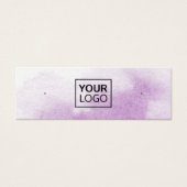 Carte d'affichage de la couleur de l'eau violette (Devant)