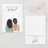 Carte d'affichage de la femme de mariage (Devant / Derrière)