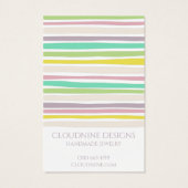 Carte d'affichage de la ligne Pastel oreille colli (Dos)