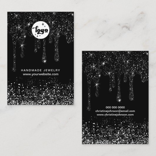 carte d'affichage de la parties scintillant à gout (Devant / Derrière)