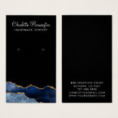 Carte d'affichage de la Parties scintillant d'or d (Devant & derrière)