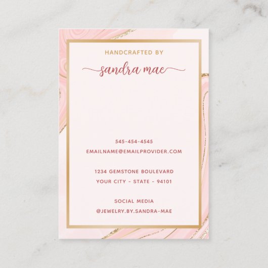 Carte d'affichage de la Parties scintillant en or  (Dos)