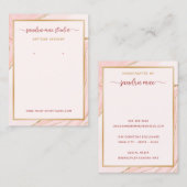 Carte d'affichage de la Parties scintillant en or  (Devant / Derrière)