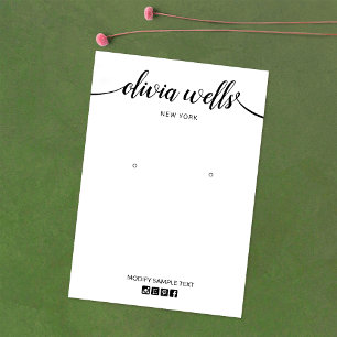 Carte d'affichage de la police de script d'icône d