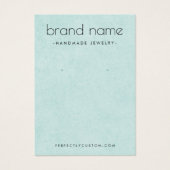 Carte d'affichage de la texture bleu aqua douce (Devant)