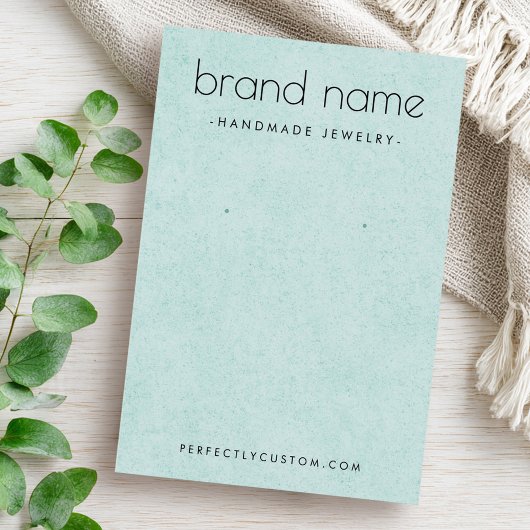 Carte d'affichage de la texture bleu aqua douce