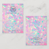 carte d'affichage de la texture opale violette (Devant / Derrière)