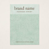 Carte d'affichage de la texture verte pâle (Devant)