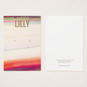 Carte d'affichage de l'aquarelle Abstraite (Devant & derrière)