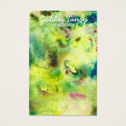 Carte d'affichage de l'aquarelle de l'oreille coll (Devant)