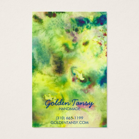 Carte d'affichage de l'aquarelle de l'oreille coll (Dos)