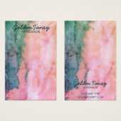 Carte d'affichage de l'aquarelle de l'oreille coll (Devant & derrière)