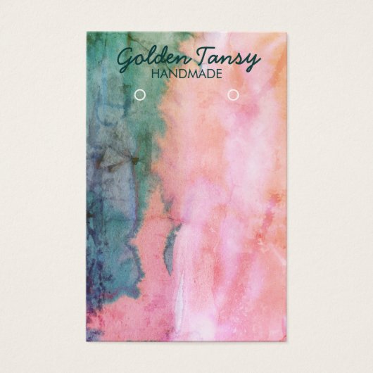 Carte d'affichage de l'aquarelle de l'oreille coll (Devant)