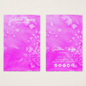 Carte d'affichage de l'aquarelle de l'oreille coll (Devant & derrière)