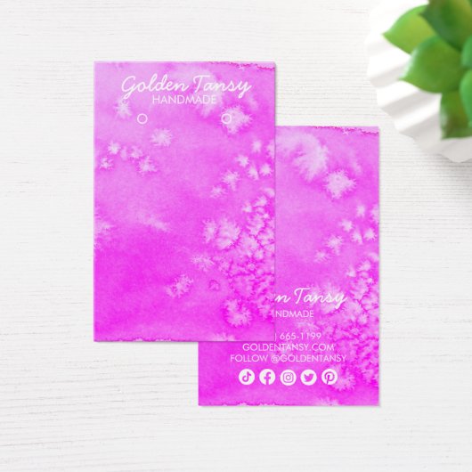 Carte d'affichage de l'aquarelle de l'oreille coll (Bureau)