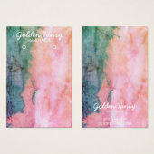 Carte d'affichage de l'aquarelle de l'oreille coll (Devant & derrière)