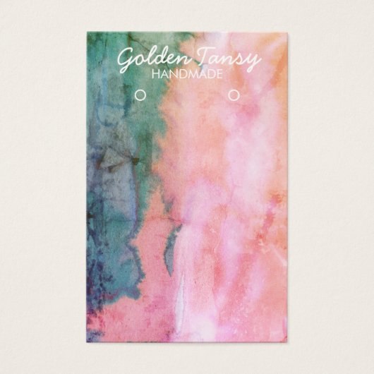 Carte d'affichage de l'aquarelle de l'oreille coll (Devant)