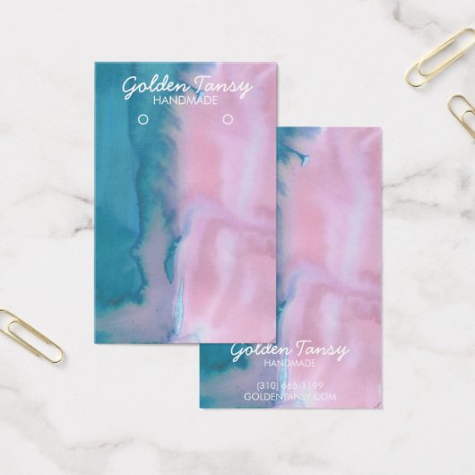 Carte d'affichage de l'aquarelle de l'oreille coll (Bureau)