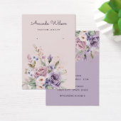 Carte d'affichage de l'aquarelle fleurie Boho mode (Bureau)