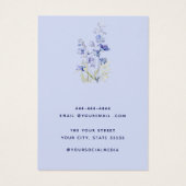 Carte d'affichage de l'aquarelle fleurie Boho mode (Dos)