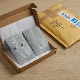 Carte d'affichage de l'aquarelle grise