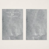 Carte d'affichage de l'aquarelle grise (Devant & derrière)