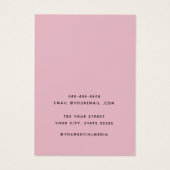 Carte d'affichage de l'aquarelle moderne (Dos)