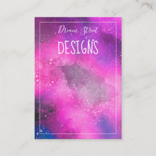 Carte d'affichage de l'aquarelle spatiale