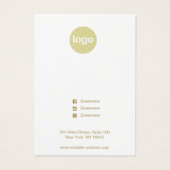 Carte d'affichage de l'Arbre de Noël (Dos)