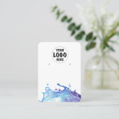 Carte d'affichage de l'eau de votre logo grande (Debout devant)