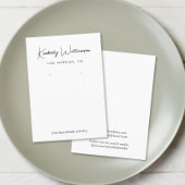 Carte d'affichage de lecture de script chic