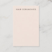 Carte d'affichage de l'extrait de cheveux de coule (Devant)