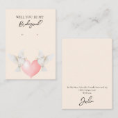 Carte d'affichage de l'Inséparable mariage Bridesm (Devant / Derrière)