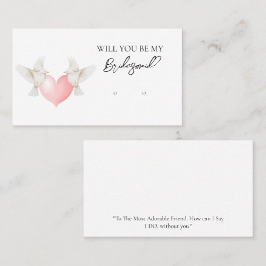 Carte d'affichage de l'Inséparable mariage Bridesm (Devant / Derrière)