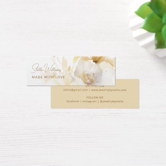 Carte d'affichage de l'oreille à l'étoffe de fleur (Bureau)