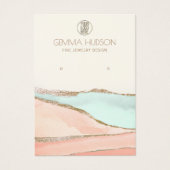 Carte d'affichage de l'oreille Abstraite en pierre (Devant)