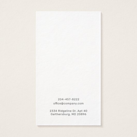 Carte d'affichage de l'oreille Ajouter votre marqu (Dos)