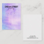 Carte d'affichage de l'oreille aquarelle (Devant / Derrière)