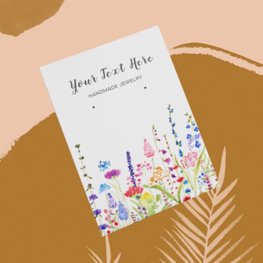 Carte d'affichage de l'oreille ・ Aquarelle Fleurs 