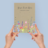 Carte d'affichage de l'oreille ・ Aquarelle Fleurs 