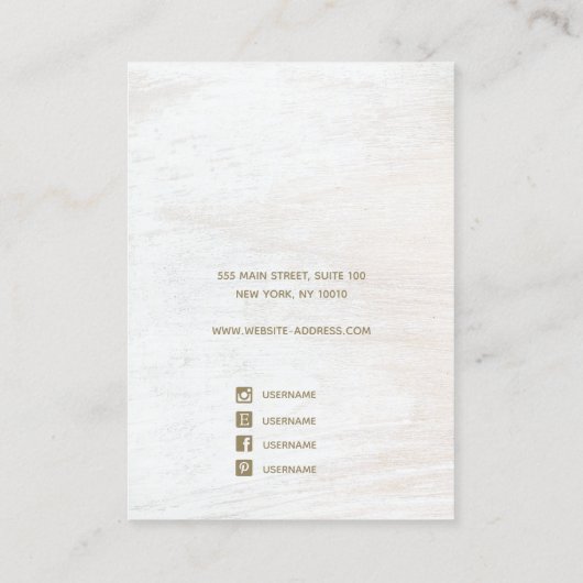 Carte d'affichage de l'oreille arc-en-ciel en blan (Dos)