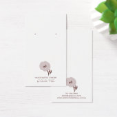 Carte d'affichage de l'oreille aux fleurs peintes (Bureau)