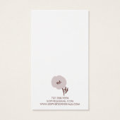 Carte d'affichage de l'oreille aux fleurs peintes (Dos)