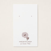 Carte d'affichage de l'oreille aux fleurs peintes (Devant)