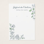 Carte d'affichage de l'oreille botanique française (Devant)