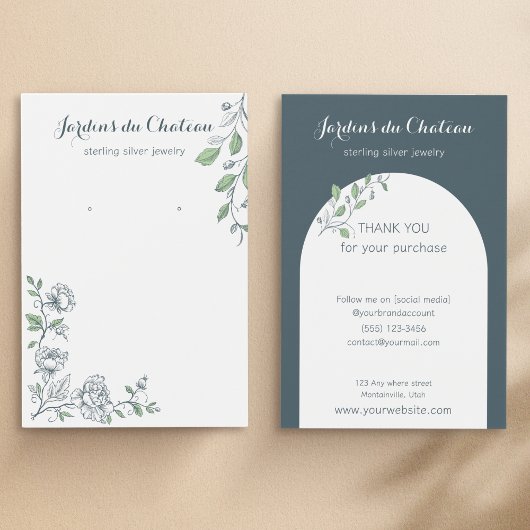 Carte d'affichage de l'oreille botanique française