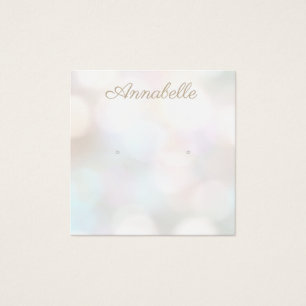 Carte d'affichage de l'oreille de Bokeh subtile