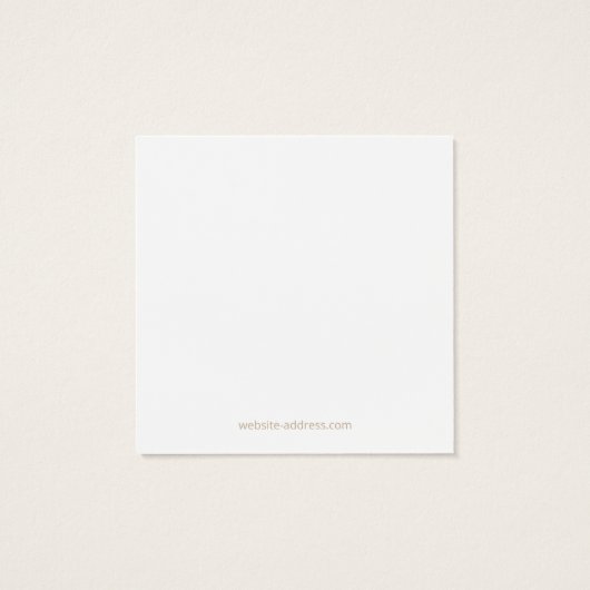 Carte d'affichage de l'oreille de Bokeh subtile (Dos)