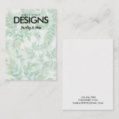 Carte d'affichage de l'oreille de couleur aquarell (Devant / Derrière)